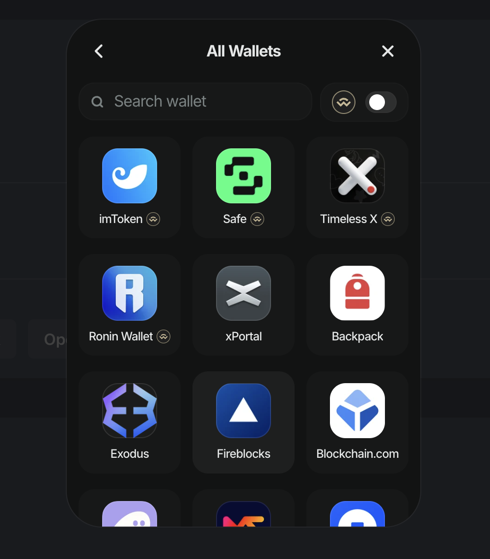 Web Wallet in Reown AppKit
